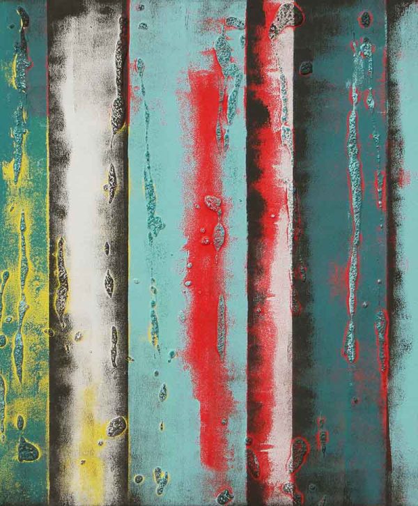 blauw schilderij turquoise panels